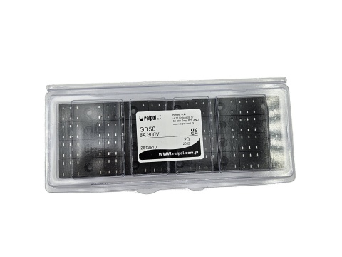 20 x GD50 gniazdo do druku pod przekaźniki serii RM84 i RM85, 12A/250VAC