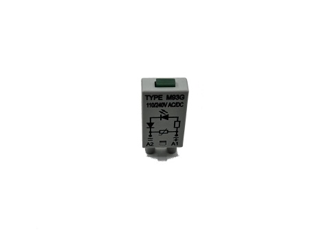 M93G moduł LED zielony 110-240VAC/DC