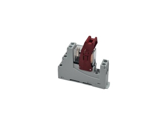 Przekaźnik na szynę DIN 12V DC, styk NO 1 x 16A 250V/AC, przezroczysty