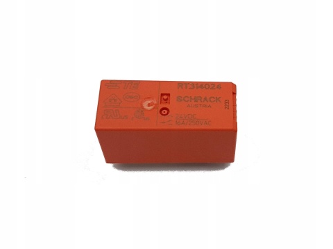 RT314024 przekaźnik Schrack, 24V, 16A/250VAC