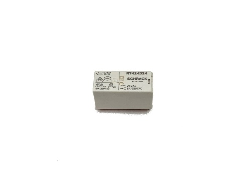 RT424524 przekaźnik Schrack, cewka 24V AC, styki przełączne 2x8A 250VAC